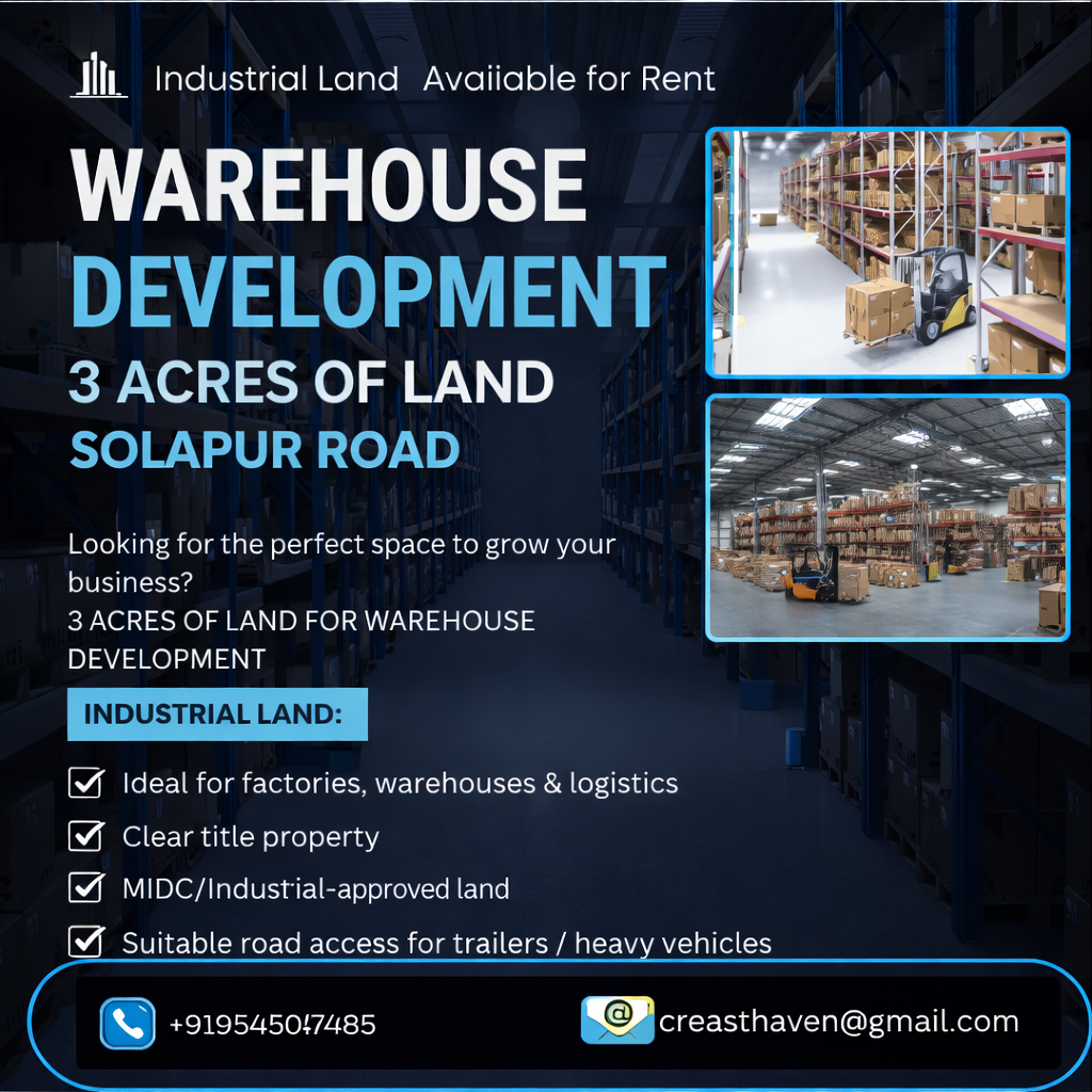 warehouse land for rent on solapur road